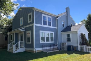 2 story addition in Arlington with primary suite and open layout kitchen