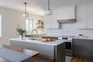Open layout kitchen remodel in Arlington VA by Denny + Gardner