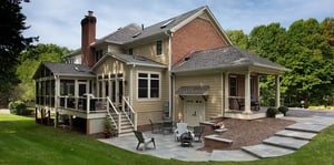 Oakton home addition and outdoor space