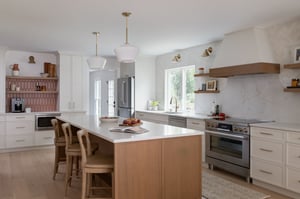 Kitchen Renovation in Northern Virginia with island and custom cabinetry