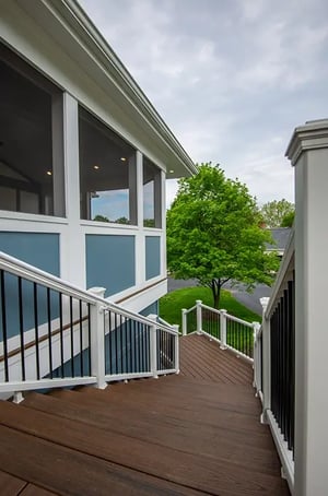 Denny and Gardner deck remodel with stairs