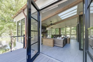 Denny + Gardner home remodeling featuring post and beam addition in Reston, Virginia