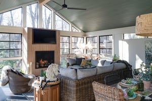 Screened-in porch in Reston Virginia