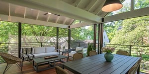 Porch addition by Denny and Gardner Remodeling
