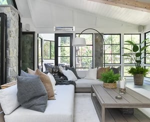 Sunroom addition in Northern Virginia by Denny + Gardner